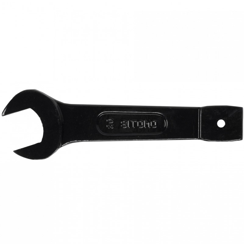 Ключ гаечный рожковый Sitomo 30 мм SIT (односторонний, ударный, черный) односторонний накидной ударный ключ sitomo 75 мм