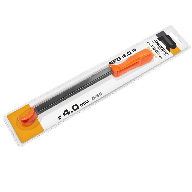 Обойма напильника Rezer RFG P 4,0 мм, пластиковая рукоять ручка для напильника stihl new fh 1