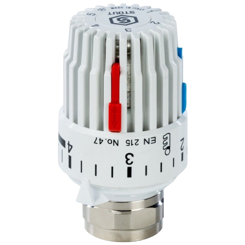 Газовая термостатическая головка Stout SHT (М30x1,5) прямой термостатический клапан stout svt 0001 000015 1 2