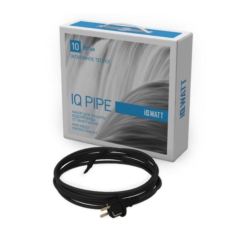 Нагревательный кабель против замерзания водопровода Iqwatt Iq Pipe (провод 4 м) нагревательный кабель 4 m climatiq pipe