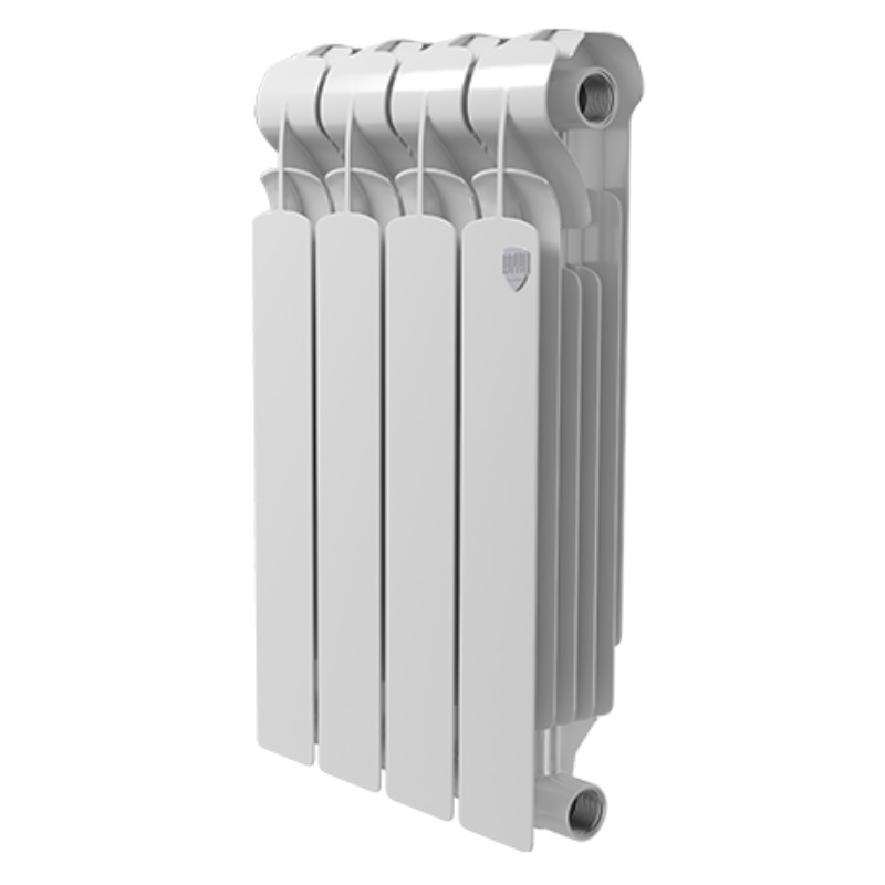 Радиатор биметаллический Royal Thermo Indigo Super+ 500/100, 4 секции радиатор биметаллический royal thermo indigo super 500 100 10 секций