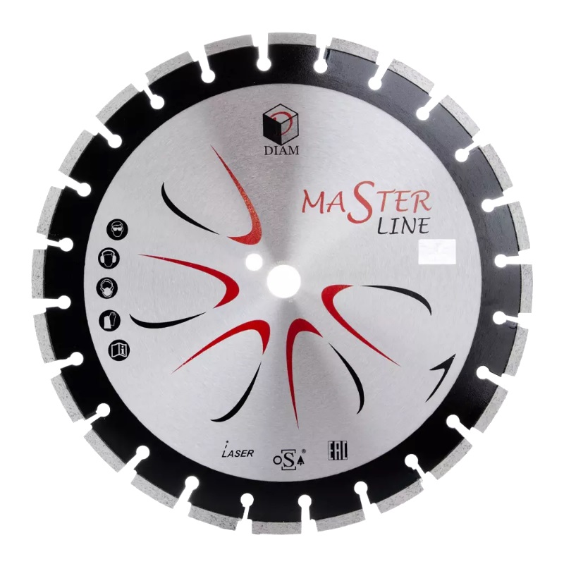 Алмазный диск по асфальту Diam Master Line 000528 (400x3.0x10x25.4 мм) диск алмазный diam master line ceramics slim 125 1 0 7 5 22 2 000700
