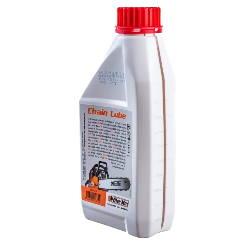 Масло для цепей Oleo-Mac CHAIN LUBE, биоразлагаемое 1 л. масло для смазки пильных цепей и шин champion 1 л 952824