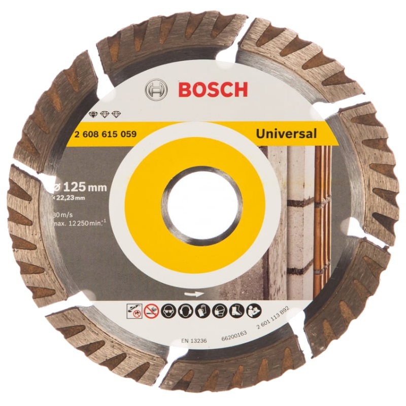 Алмазный диск Bosch Standard for Universal 2.608.615.059 (125x22,23 мм) диск для заглаживающей машины dmd dmr600 tss 074123