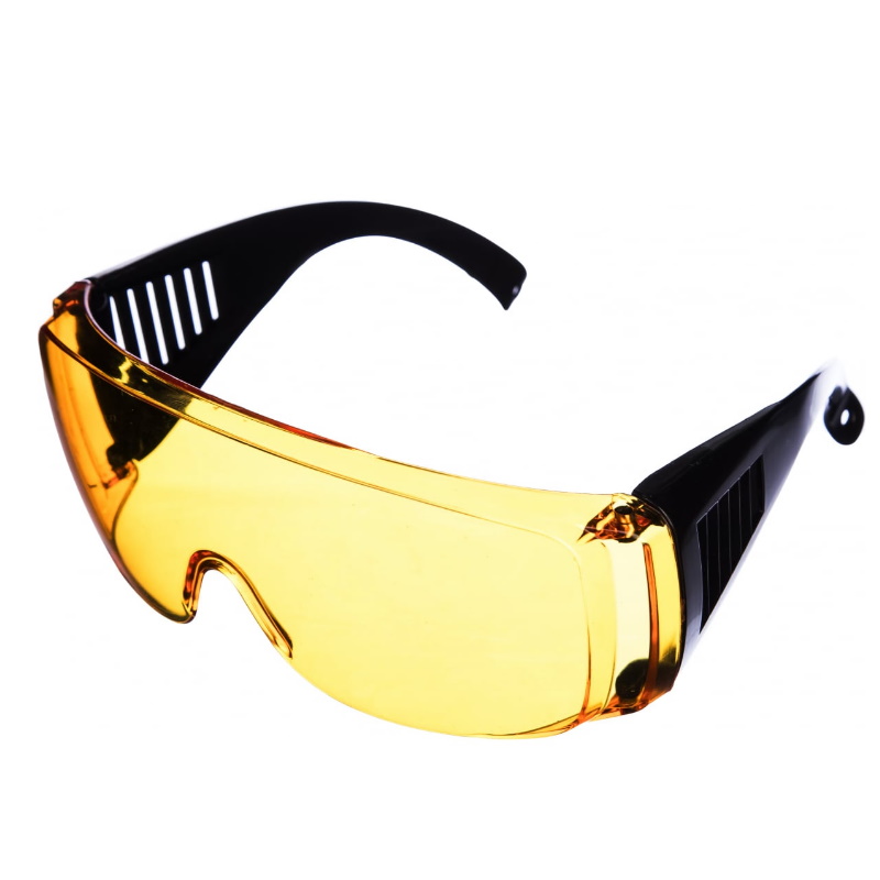 Защитные очки с дужками Champion C1008 (желтые) защитные очки росомз оз7 в2 титан 13725 затемненные защита от металлической стружки