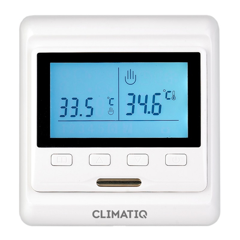 Терморегулятор програмируемый Climatiq PT (белый) 20665 терморегулятор devolt
