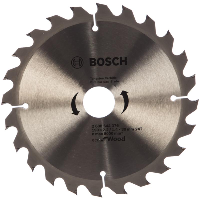 Пильный диск по дереву Bosch ECO WOOD 2.608.644.376 (24T, диаметр 190 мм, отверстие 30 мм, толщина 1,4 мм) ron wood