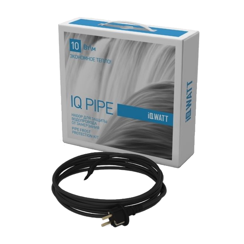 Греющий кабель Iqwatt Iq Pipe (10 м) gx 16 4pin 2m 3m connection cable for sewer drain pipe inspection video endoscope camera female to female 90 180 degree bend