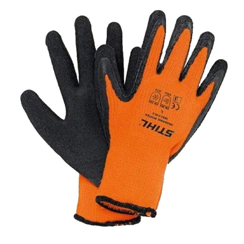 Перчатки с защитой от холода Stihl Function ThermoGrip L/10 00886111210 (пара) перчатки нейлоновые с двойным латексным обливом утеплённые praktische home