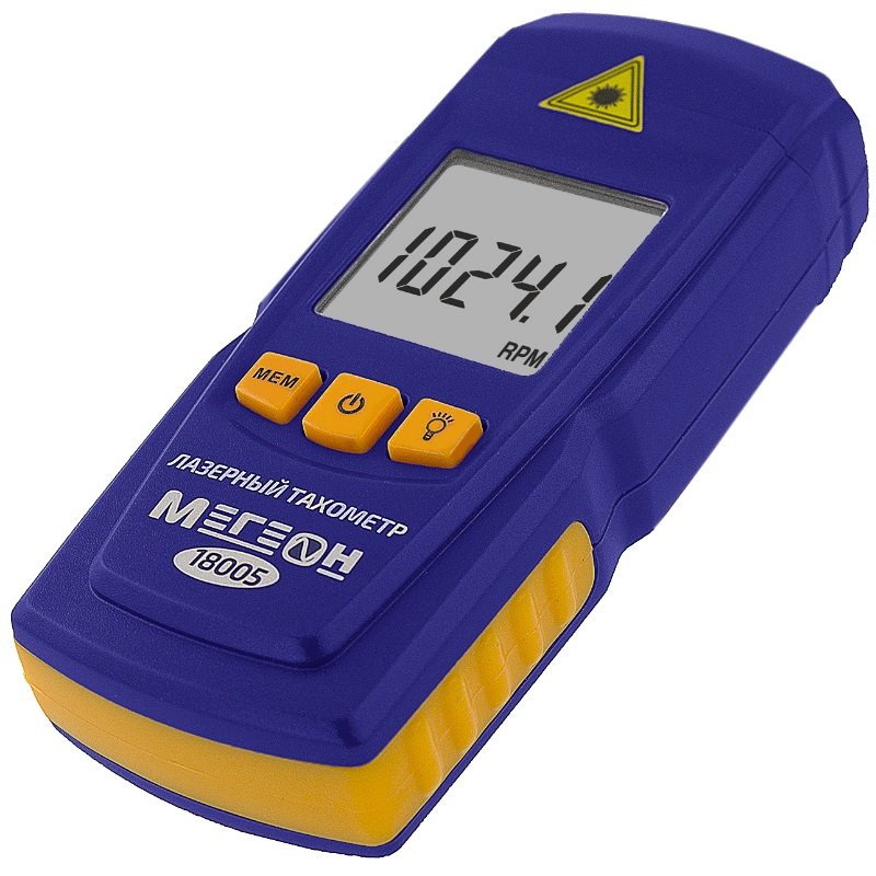 Бесконтактный лазерный тахометр Мегеон 18005 бесконтактный лобный термометр 2 в 1 ramili et3050