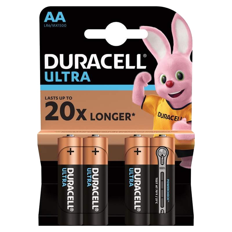 Элемент питания Duracell UltraPower (AA, 4 шт.) батарейка duracell lr6 4bl optimum 5014061 б0056020