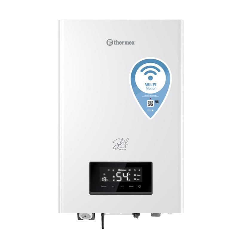Котёл электрический настенный нового поколения Thermex Skif 5-12 Wi-Fi (умный дом) настенный газовый котел baxi nuvola3 comfort 320 fi csb45732358