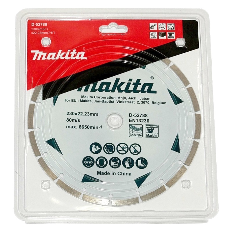 универсальный пильный диск для алюминия дерева пластика makita Алмазный диск сегментированный Makita D-52788 по бетону/мрамору 