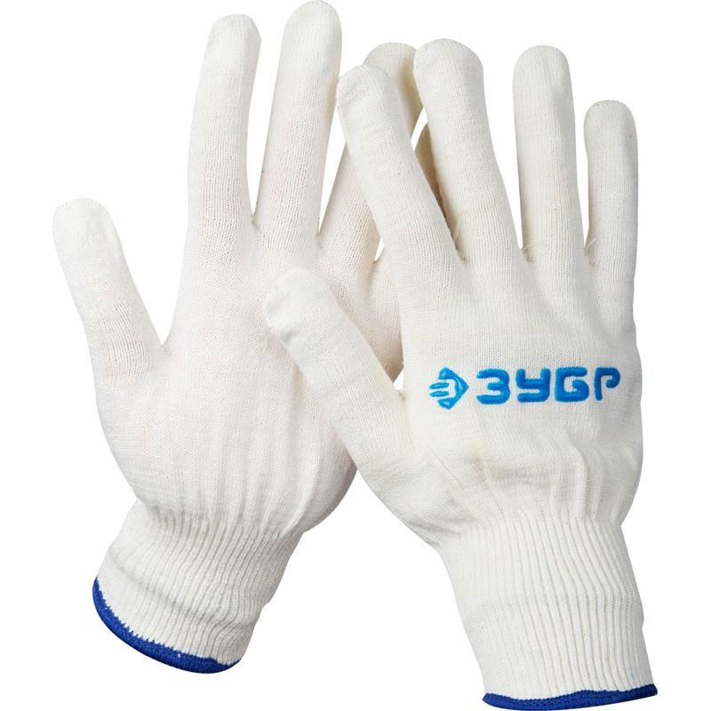 Перчатки трикотажные Зубр Комфорт 11450-XL, тонкие, без покрытия,  размер L-XL (пара) трикотажные перчатки промперчатки