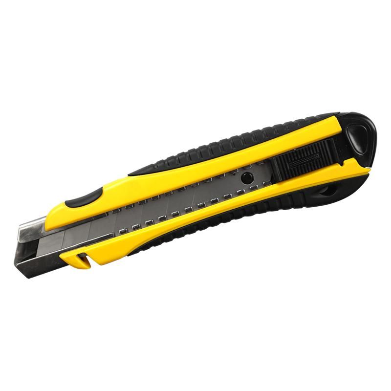 Нож строительный Berger BG1355 (3 лезвия в комплекте, 25 мм, автоматическая система фиксации) лезвия для ножа vertextools 18 мм 10 шт