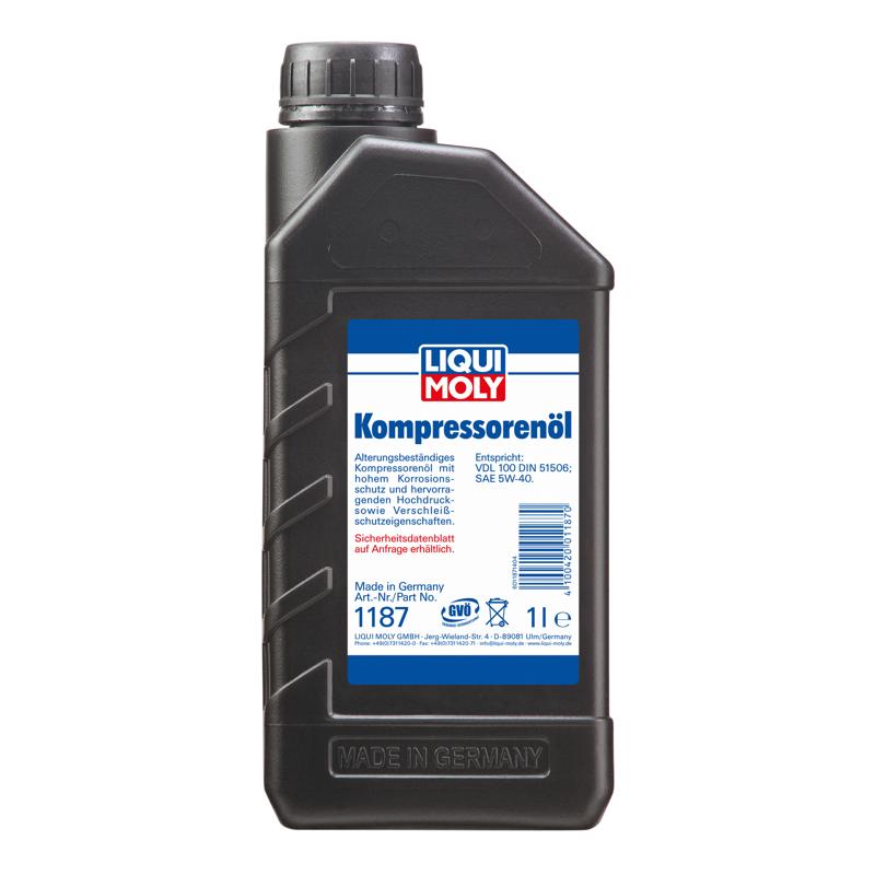 Масло HC-синт. компрессорное Liqui Moly Kompressorenoi 1187, 1 л масло компрессорное синтетическое comaro oil м46 20 литров
